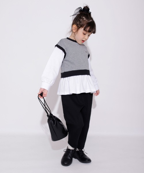 BRANSHES(ブランシェス)の「【ガーデナーテーパード】カラーパンツ(その他パンツ・キッズ・ネイビー/グレー/ピンク/グリーン/ブラック/ベージュ/アイボリー・90/130/140/110/120/100/150)」の12枚目の写真