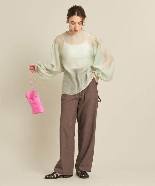 BEAUTY&YOUTH UNITED ARROWS（ビューティーアンドユースユナイテッドアローズ）の「BY スラブペインターパンツ -ウォッシャブル- ∴（その他パンツ・レディース・ネイビー/ブラウン/ナチュラル・S/M/L）」の18枚目の写真