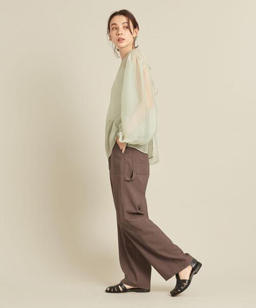 BEAUTY&YOUTH UNITED ARROWS（ビューティーアンドユースユナイテッドアローズ）の「BY スラブペインターパンツ -ウォッシャブル- ∴（その他パンツ・レディース・ネイビー/ブラウン/ナチュラル・S/M/L）」の13枚目の写真