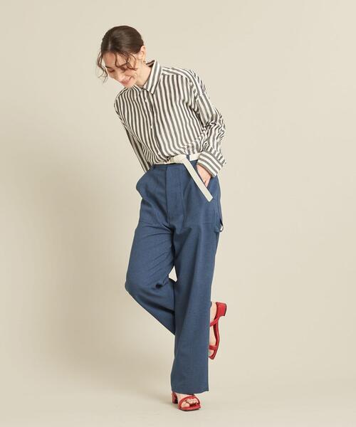 BEAUTY&YOUTH UNITED ARROWS（ビューティーアンドユースユナイテッドアローズ）の「BY スラブペインターパンツ -ウォッシャブル- ∴（その他パンツ・レディース・ネイビー/ブラウン/ナチュラル・S/M/L）」の21枚目の写真