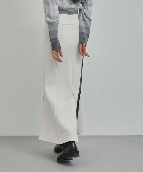 CITY TOKYO（シティトウキョウ）の「アシメラインマーメイドスカート（スカート・レディース・オフホワイト/ブラック・1/2）」の5枚目の写真