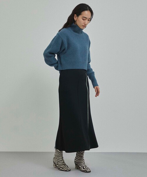 CITY TOKYO（シティトウキョウ）の「アシメラインマーメイドスカート（スカート・レディース・オフホワイト/ブラック・1/2）」の8枚目の写真