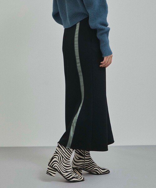 CITY TOKYO（シティトウキョウ）の「アシメラインマーメイドスカート（スカート・レディース・オフホワイト/ブラック・1/2）」の10枚目の写真