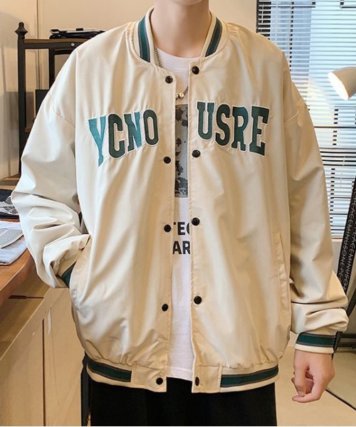 NEW GENTLEMAN（ニュージェントルマン）の「カレッジロゴ ビッグシルエット スタジャン（スタジャン・メンズ・ブラック/アイボリー・M/L）」の19枚目の写真