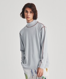 LiNoH | COTTON EMBROIDER TURTLE NECK KNIT(ニット/セーター)