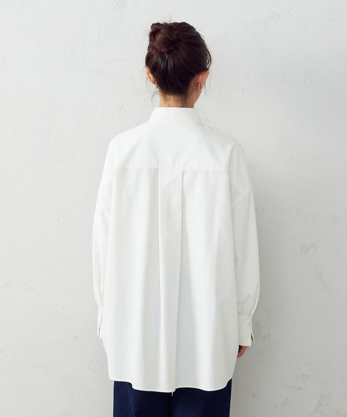 COMME CA ISM(コムサイズム)の「フリルシャツ(シャツ/ブラウス・レディース・ホワイト/ベージュ/サックスブルー・MEDIUM/LARGE)」の12枚目の写真