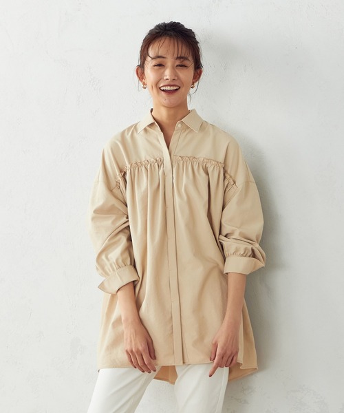 COMME CA ISM(コムサイズム)の「フリルシャツ(シャツ/ブラウス・レディース・ホワイト/ベージュ/サックスブルー・MEDIUM/LARGE)」の18枚目の写真