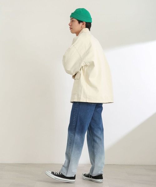 SENSE OF PLACE by URBAN RESEARCH(センスオブプレイスバイアーバンリサーチ)の「グラデーションデニムストレートパンツ(デニムパンツ・メンズ・ライトインディゴブルー/インディゴブルー・LARGE/MEDIUM)」の8枚目の写真