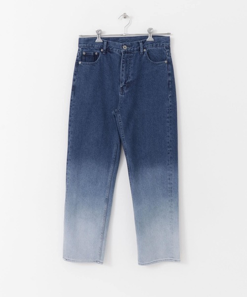 SENSE OF PLACE by URBAN RESEARCH(センスオブプレイスバイアーバンリサーチ)の「グラデーションデニムストレートパンツ(デニムパンツ・メンズ・ライトインディゴブルー/インディゴブルー・LARGE/MEDIUM)」の16枚目の写真