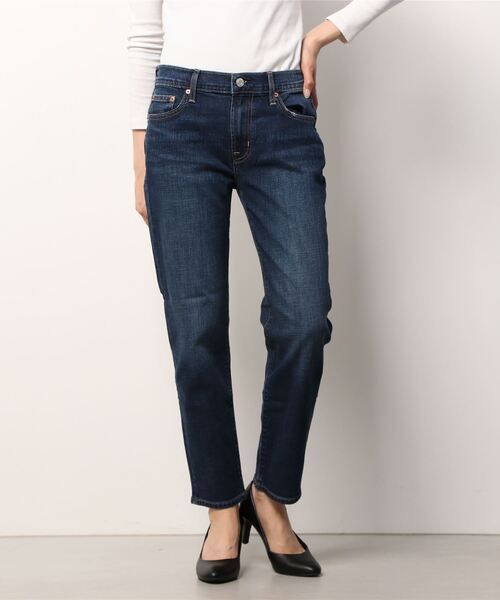 GAP（ギャップ）の「ウォッシュウェル ミッドライズ ガールフレンドデニム（デニムパンツ・レディース・インディゴブルー・23/24/25/26/27/28/29/30）」の11枚目の写真