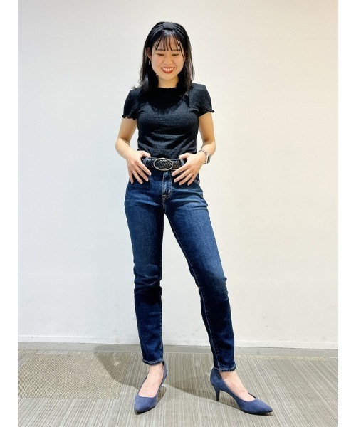 GAP（ギャップ）の「ウォッシュウェル ミッドライズ ガールフレンドデニム（デニムパンツ・レディース・インディゴブルー・23/24/25/26/27/28/29/30）」の10枚目の写真