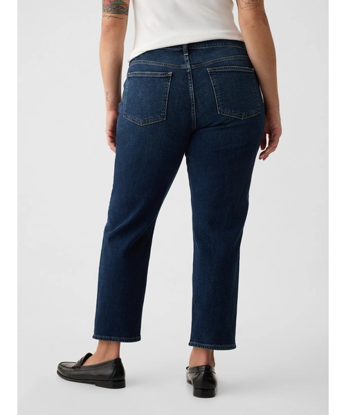 GAP（ギャップ）の「ウォッシュウェル ミッドライズ ガールフレンドデニム（デニムパンツ・レディース・インディゴブルー・23/24/25/26/27/28/29/30）」の22枚目の写真