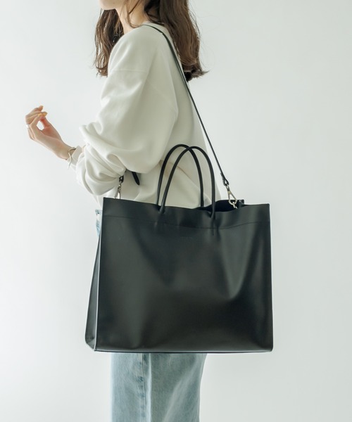 mystic(ミスティック)の「ROROL スクエアトートバッグ(トートバッグ・レディース・ブラック・ONE SIZE)」の2枚目の写真