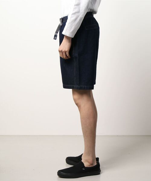 And A（アンドエー）の「GRAMICCI グラミチ / DENIM G-SHORT デニム グラミチショーツ イージーパンツ / G2SM-P040（デニムパンツ・メンズ・ダークインディゴブルー/インディゴブルー/オフホワイト・MEDIUM/SMALL/LARGE/X-LARGE）」の4枚目の写真