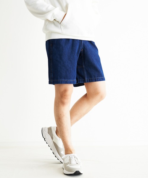 And A（アンドエー）の「GRAMICCI グラミチ / DENIM G-SHORT デニム グラミチショーツ イージーパンツ / G2SM-P040（デニムパンツ・メンズ・ダークインディゴブルー/インディゴブルー/オフホワイト・MEDIUM/SMALL/LARGE/X-LARGE）」の3枚目の写真