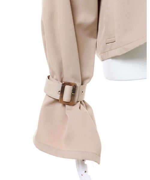 INGNI(イング)の「ショートトレンチコート(トレンチコート・レディース・ベージュ/ライトベージュ/イエロー・M)」の8枚目の写真