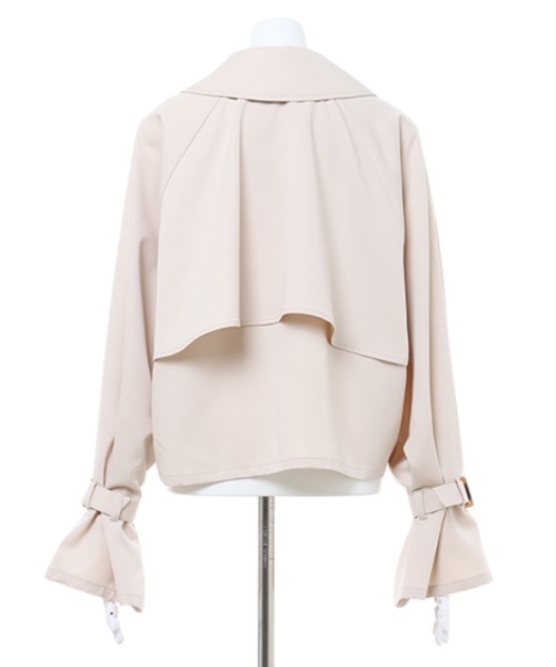 INGNI(イング)の「ショートトレンチコート(トレンチコート・レディース・ベージュ/ライトベージュ/イエロー・M)」の16枚目の写真