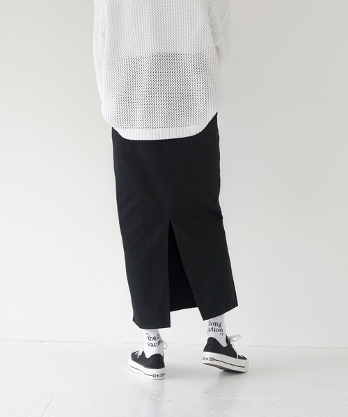 Lull（ルル）の「【Lull / ルル】バックスリットタイトロングスカート（スカート・レディース・クリーム/グリーン/ブラック・ONESIZE）」の8枚目の写真