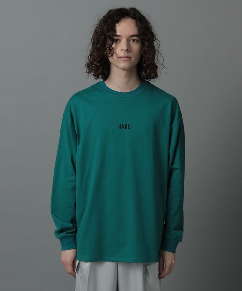 HARE(ハレ)の「HAREロゴカットソー(HARE)(Tシャツ/カットソー・メンズ・オフホワイト/ブラック/グリーン・SMALL/MEDIUM)」の6枚目の写真