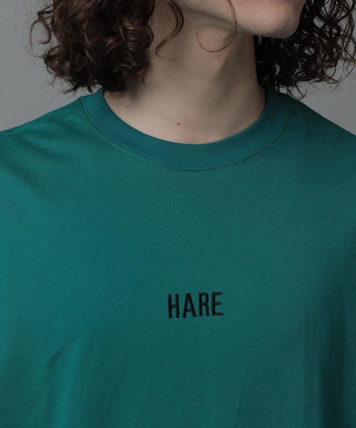 HARE(ハレ)の「HAREロゴカットソー(HARE)(Tシャツ/カットソー・メンズ・オフホワイト/ブラック/グリーン・SMALL/MEDIUM)」の9枚目の写真