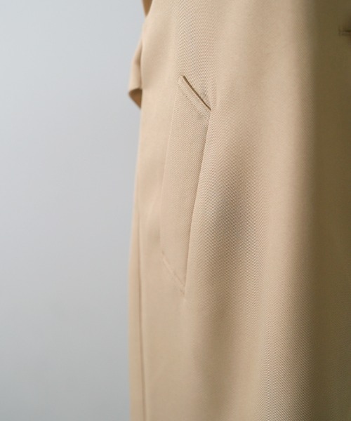 Futier land(フューティアランド)の「ロングトレンチジレ(トレンチコート・レディース・ブラック/ベージュ/アイボリー・MEDIUM)」の22枚目の写真