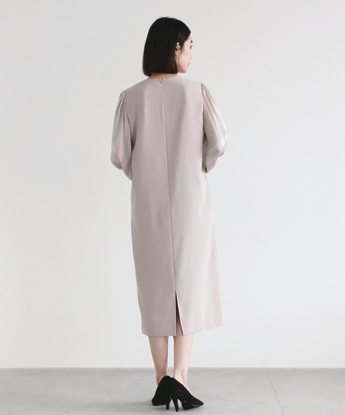 kaene（カエン）の「ネックタックデザインドレス（ドレス・レディース・ブラック/ベージュ・38/36/34）」の15枚目の写真