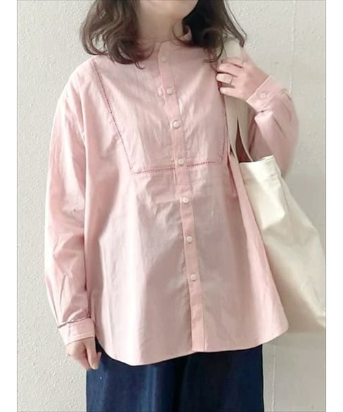 sm2rhythm（サマンサモスモスリズム）の「ハシゴレースブラウス（シャツ/ブラウス・レディース・オフホワイト/ピンク/ミント・ﾌﾘ-）」の3枚目の写真