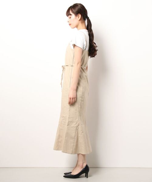 flower（フラワー）の「バケーションキャミワンピース（ワンピース・レディース・グレー/ベージュ/ブラック・FREE）」の4枚目の写真