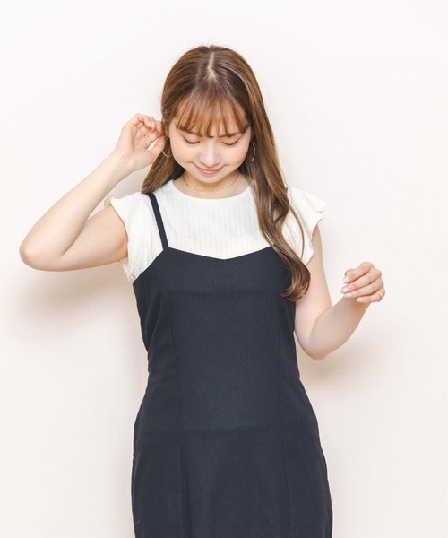 【新品】Flower バケーションキャミワンピース グレー flower（フラワー）の「バケーションキャミワンピース