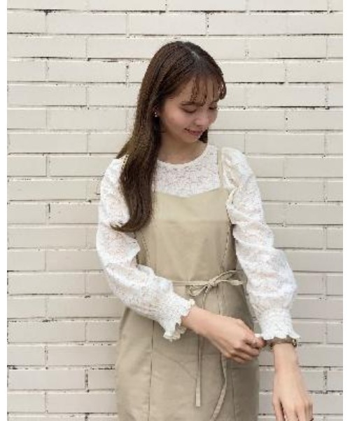 flower（フラワー）の「バケーションキャミワンピース（ワンピース・レディース・グレー/ベージュ/ブラック・FREE）」の17枚目の写真