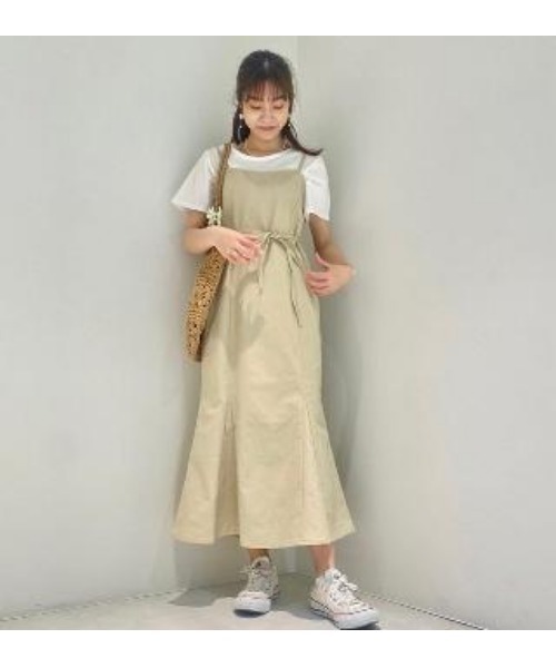 flower（フラワー）の「バケーションキャミワンピース（ワンピース・レディース・グレー/ベージュ/ブラック・FREE）」の20枚目の写真