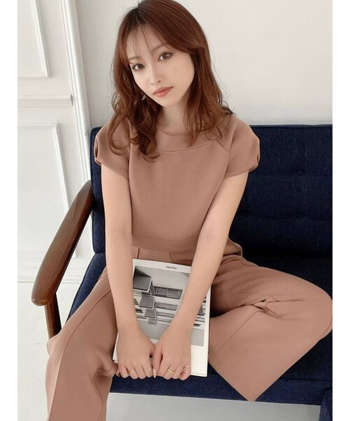 RESEXXY（リゼクシー）の「スウェットショートトップス【セットアップ着用可能】（スウェット・レディース・ブラック/オフホワイト/モカ・FREE）」の11枚目の写真