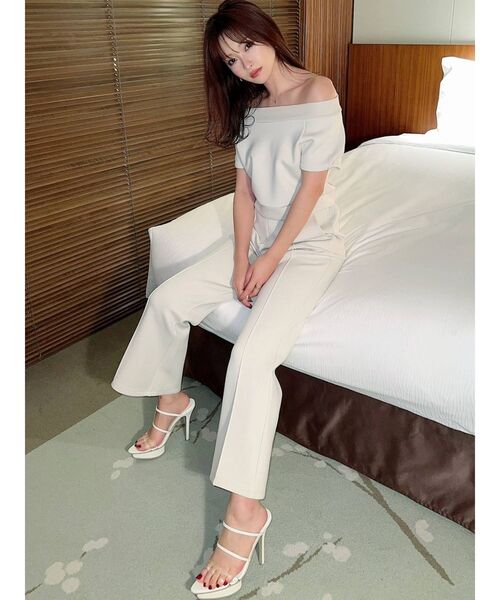 RESEXXY（リゼクシー）の「スウェットショートトップス【セットアップ着用可能】（スウェット・レディース・ブラック/オフホワイト/モカ・FREE）」の16枚目の写真