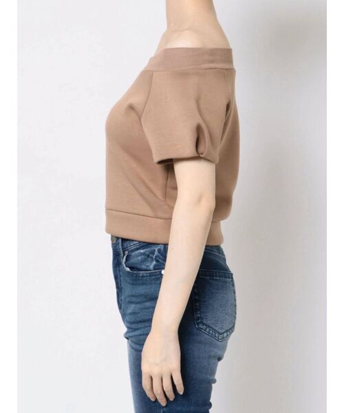 RESEXXY（リゼクシー）の「スウェットショートトップス【セットアップ着用可能】（スウェット・レディース・ブラック/オフホワイト/モカ・FREE）」の18枚目の写真