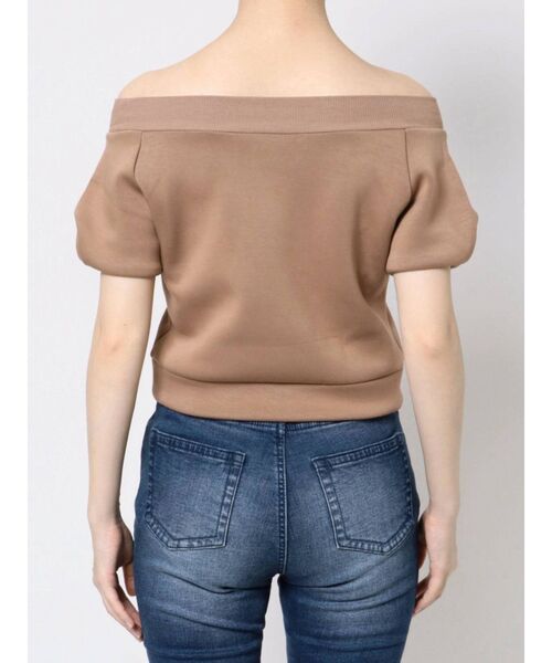 RESEXXY（リゼクシー）の「スウェットショートトップス【セットアップ着用可能】（スウェット・レディース・ブラック/オフホワイト/モカ・FREE）」の19枚目の写真