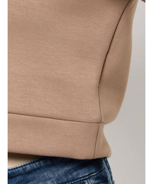 RESEXXY（リゼクシー）の「スウェットショートトップス【セットアップ着用可能】（スウェット・レディース・ブラック/オフホワイト/モカ・FREE）」の22枚目の写真