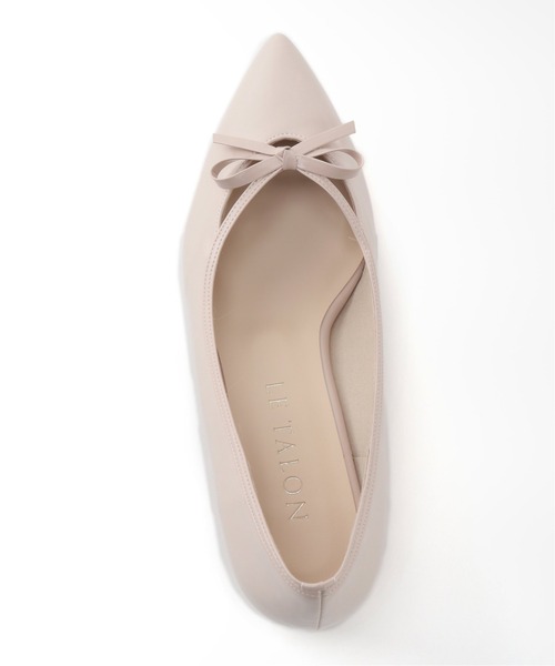 LE TALON（ルタロン）の「4cmポインテッドクロスリボンパンプス（パンプス・レディース・ピンク/アイボリー/ブラックミックス・23cm/23.5cm/24cm/24.5cm/22.5cm/25cm/22cm）」の22枚目の写真