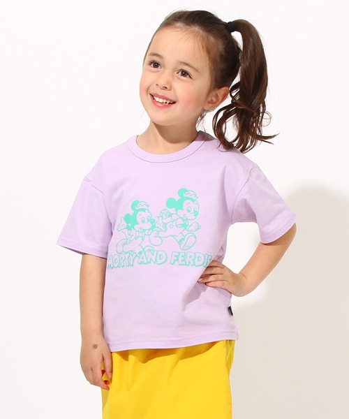 Disney(ディズニー)の「通販限定 ディズニー 990 Tシャツ 6466K(Tシャツ/カットソー・キッズ・オレンジ/ライトイエロー/スカイブルー系1/バイオレット/ライム/ネイビー/ブルー/ターコイズブルー/ベビーピンク/ベージュ/チェリーピンク/サンドベージュ/パープル/イエロー×グリーン/イエロー/ブラック系1/インディゴブルー/ブラック・120cm/90cm/130cm/100cm/110cm/140cm)」の12枚目の写真