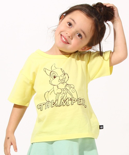 Disney(ディズニー)の「通販限定 ディズニー 990 Tシャツ 6466K(Tシャツ/カットソー・キッズ・オレンジ/ライトイエロー/スカイブルー系1/バイオレット/ライム/ネイビー/ブルー/ターコイズブルー/ベビーピンク/ベージュ/チェリーピンク/サンドベージュ/パープル/イエロー×グリーン/イエロー/ブラック系1/インディゴブルー/ブラック・120cm/90cm/130cm/100cm/110cm/140cm)」の14枚目の写真