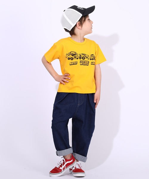 Disney(ディズニー)の「通販限定 ディズニー 990 Tシャツ 6466K(Tシャツ/カットソー・キッズ・オレンジ/ライトイエロー/スカイブルー系1/バイオレット/ライム/ネイビー/ブルー/ターコイズブルー/ベビーピンク/ベージュ/チェリーピンク/サンドベージュ/パープル/イエロー×グリーン/イエロー/ブラック系1/インディゴブルー/ブラック・120cm/90cm/130cm/100cm/110cm/140cm)」の22枚目の写真