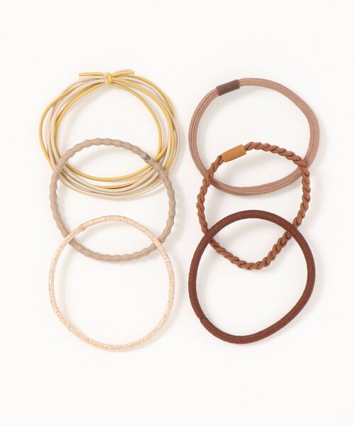 Me%（ミィパーセント）の「★6本セット★カラフルSETゴム（ヘアゴム・レディース・ブラウン/ブルー/ブラック系その他/ピンク系その他・FREE）」の7枚目の写真