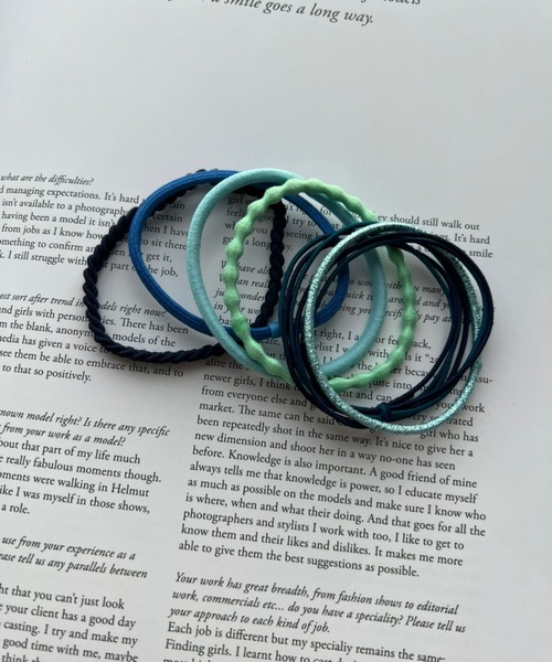 Me%（ミィパーセント）の「★6本セット★カラフルSETゴム（ヘアゴム・レディース・ブラウン/ブルー/ブラック系その他/ピンク系その他・FREE）」の21枚目の写真