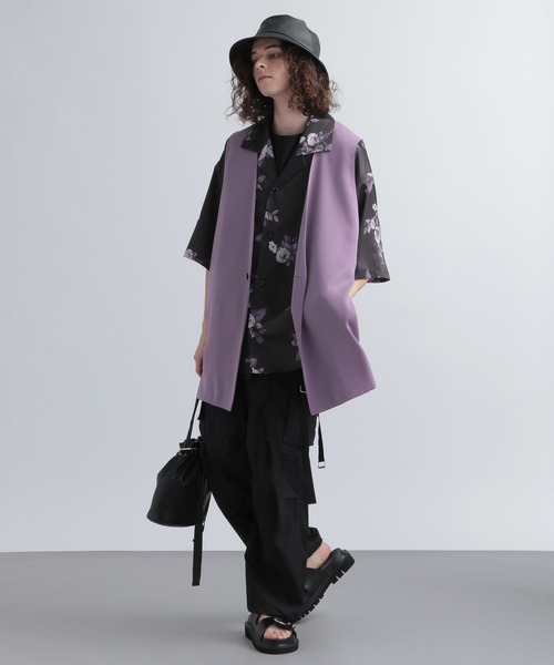 HARE（ハレ）の「フラワーカイキンシャツ(HARE)（シャツ/ブラウス・メンズ・ブラック/オフホワイト/グレー・SMALL/MEDIUM）」の20枚目の写真