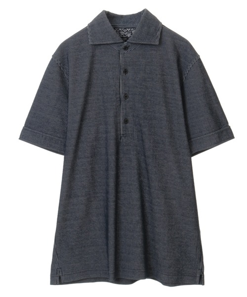 CROWDED CLOSET（クラウデッドクローゼット）の「サッカーニットポロシャツ（ポロシャツ・メンズ・ホワイト/ネイビー/サックスブルー・02/03/04）」の17枚目の写真