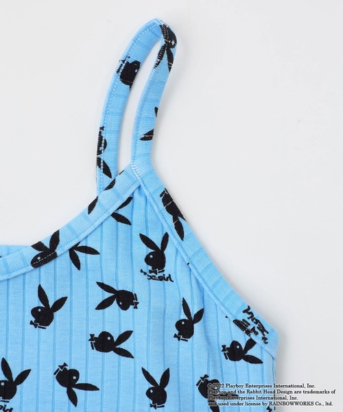 X-girl（エックスガール）の「Playboy × X-girl CAMISOLE（キャミソール・レディース・ライトブルー/ブラック・M/S）」の15枚目の写真