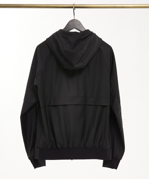 DESIGNWORKS(デザインワークス)の「【セットアップ対応】ストレッチウールナイロントロピカルソリッド フーデットブルゾン(ブルゾン・メンズ・ネイビー/ブラック・44/46/48)」の10枚目の写真
