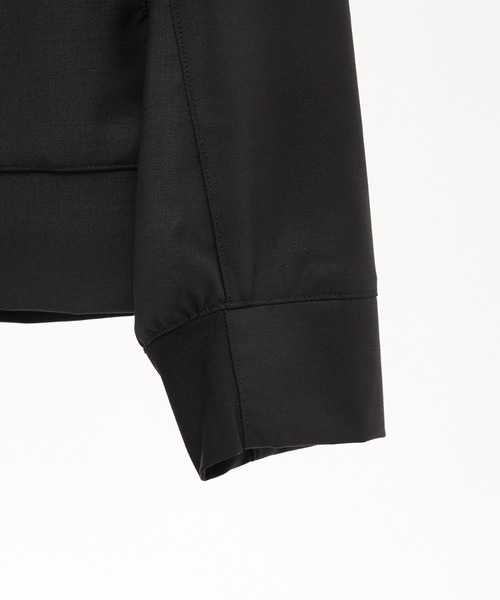 DESIGNWORKS(デザインワークス)の「【セットアップ対応】ストレッチウールナイロントロピカルソリッド フーデットブルゾン(ブルゾン・メンズ・ネイビー/ブラック・44/46/48)」の6枚目の写真