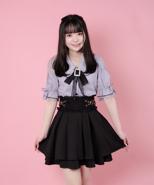 ROJITA(ロジータ)の「スリットレーススリーブブラウス(シャツ/ブラウス・レディース・ホワイト/パープル/ピンク・FREE)」の13枚目の写真