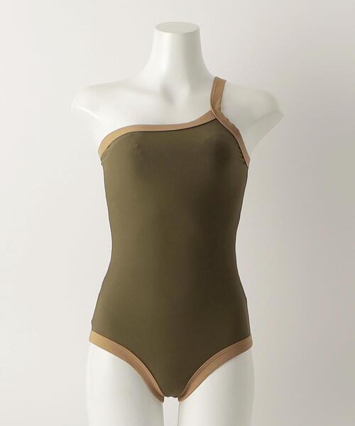 Lepidos（レピドス）の「＜Lepidos＞リブ ワンショルダー ワンピース