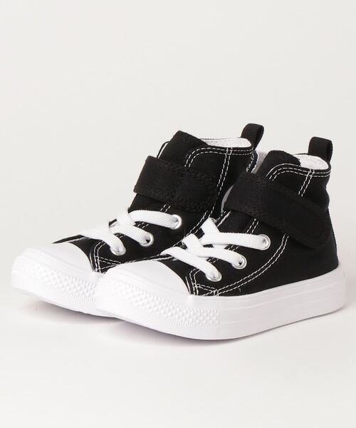 CONVERSE(コンバース)の「converse コンバース 15-21CD AS LIGHT V-1 HI チャイルド オールスター ライト V-1 HI 37301601 BLACK(スニーカー・キッズ・ブラック・16/15 /18/17/19/20/21)」の1枚目の写真